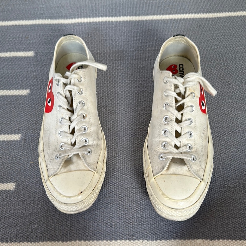 Converse x Play Comme Des Garçons White Sneakers